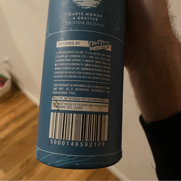 Luckies of London Ltd Store
Large World Ocean Scratch Map – Personalized World - Picture 3 of 9